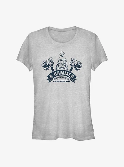 Overwatch 2 Reinhardt A Hammer For Every Problem Girls T-Shirt