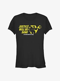 Overwatch 2 Reinhardt Justice Will Be Done Girls T-Shirt