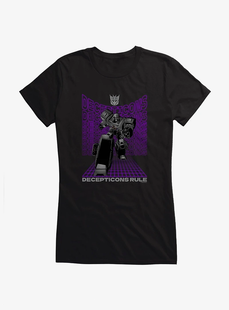Transformers Decepticons Rule Megatron Girls T-Shirt