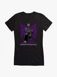 Transformers Decepticons Rule Megatron Girls T-Shirt