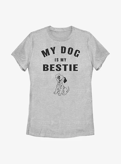 Disney 101 Dalmatians Patch Is My Bestie Womens T-Shirt