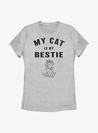 Disney Alice Wonderland Dinah Is My Bestie Womens T-Shirt