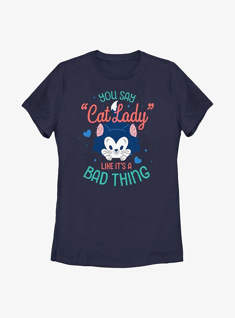 Disney Pinocchio Cat Lady Womens T-Shirt