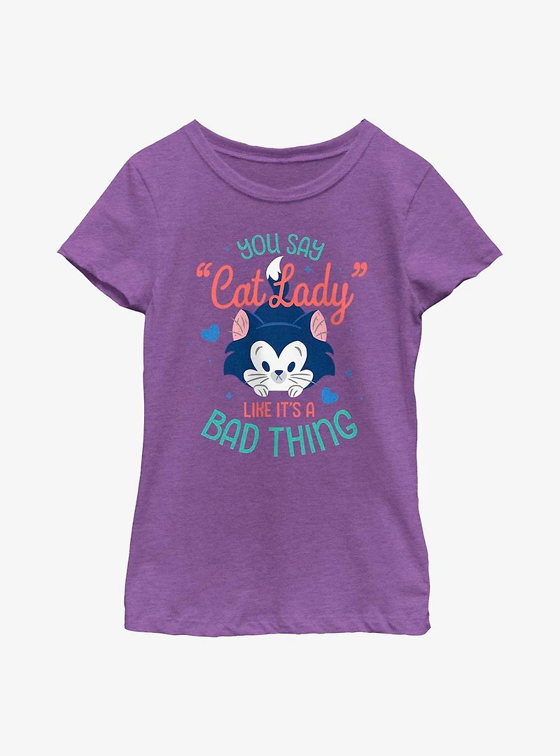 Disney Pinocchio Cat Lady Youth Girls T-Shirt