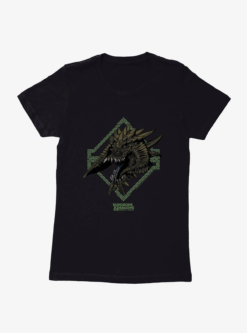 Dungeons & Dragons: Honor Among Thieves Black Dragon Womens T-Shirt