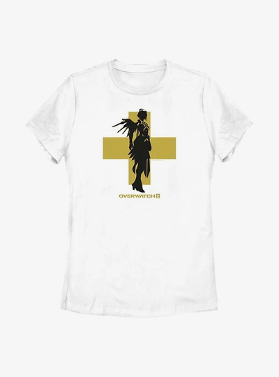 Overwatch 2 Mercy Silhouette Womens T-Shirt