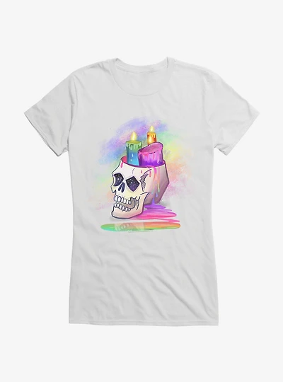 Candle Skull Girls T-Shirt by Rose Catherine Khan