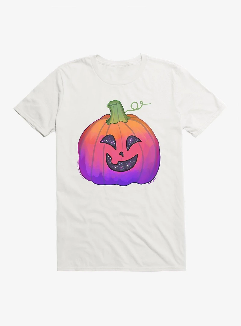 Celestial Smile Pumpkin T-Shirt by Rose Catherine Khan
