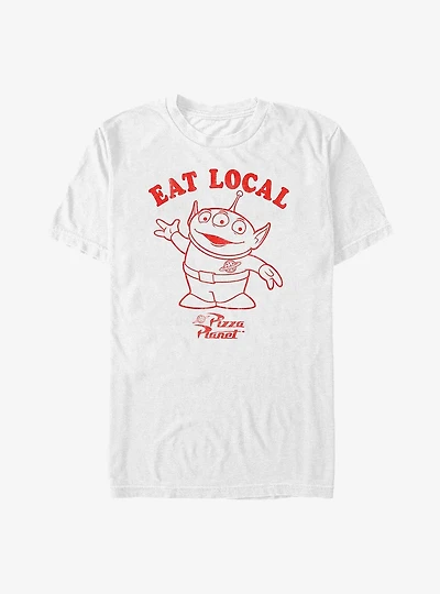Disney Pixar Toy Story Alien Eat Local Pizza Planet T-Shirt
