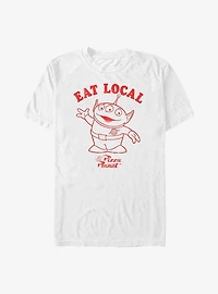 Disney Pixar Toy Story Alien Eat Local Pizza Planet T-Shirt