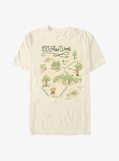 Disney Winnie The Pooh 100 Acre Map T-Shirt