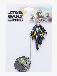 Star Wars The Mandalorian Mando & Grogu Chain Pin Set