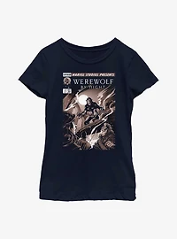 Marvel Studios' Special Presentation: Werewolf By Night Cover Art Youth Girls T-Shirt
