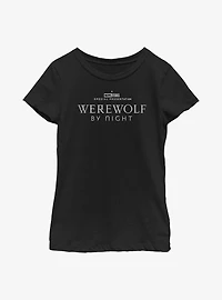 Marvel Studios' Special Presentation: Werewolf By Night Logo Youth Girls T-Shirt