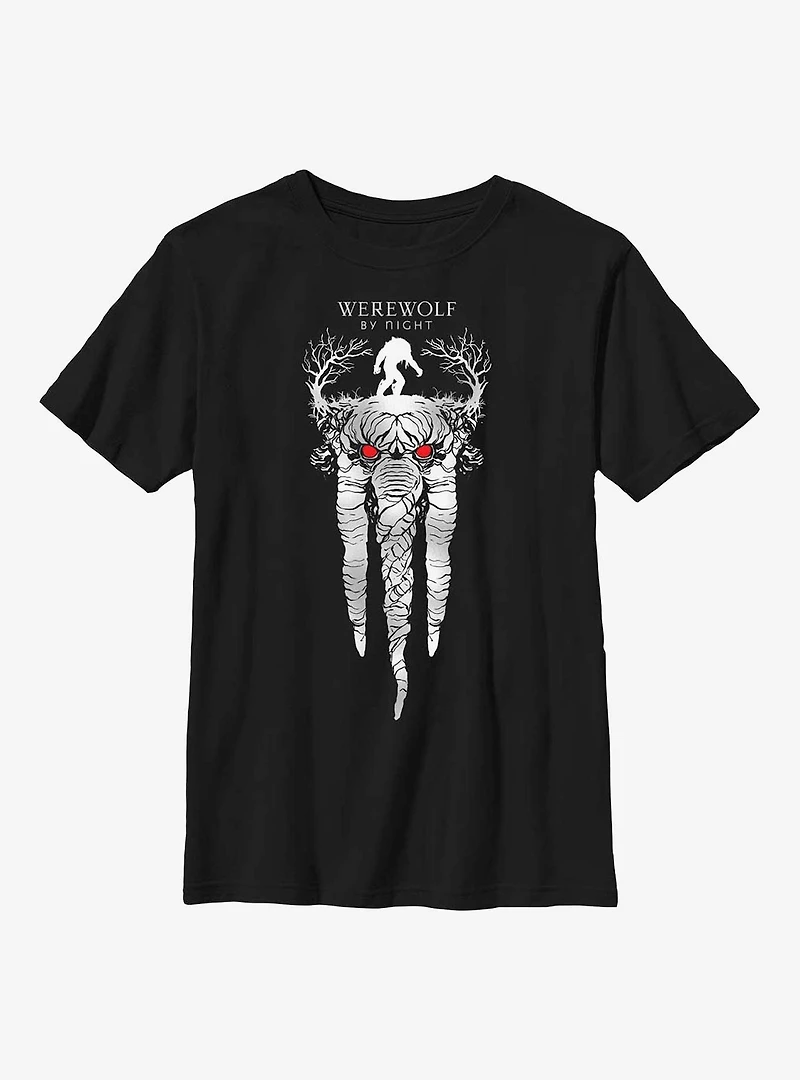 Marvel Studios' Special Presentation: Werewolf By Night Ted The Man-Thing Youth T-Shirt