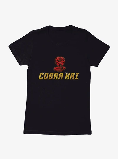 Cobra Kai Snake Logo Womens T-Shirt