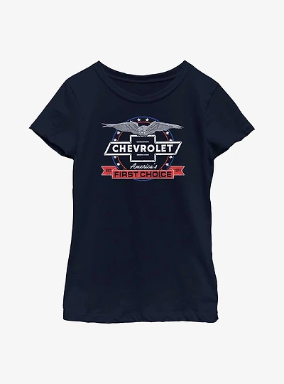 General Motors Chevrolet America's First Choice Youth Girls T-Shirt