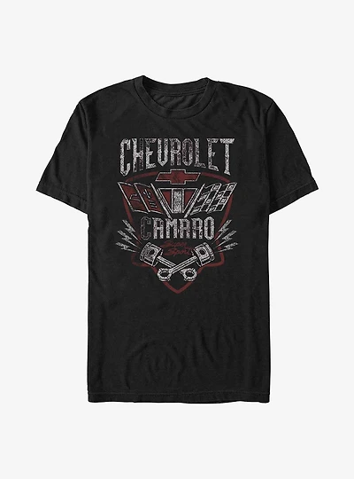 General Motors Chevrolet Camaro Race Flags T-Shirt