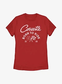 General Motors Born To Ride Corvette Womens T-Shirt