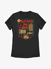 General Motors Smart Santas Shop Chevy Womens T-Shirt