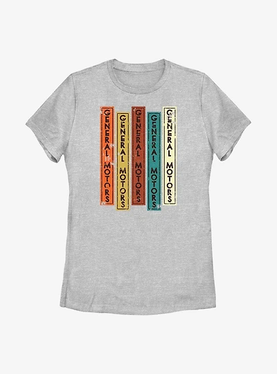 General Motors Vertical Stack Logo Womens T-Shirt