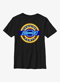 General Motors Chevrolet Neon Sign Youth T-Shirt