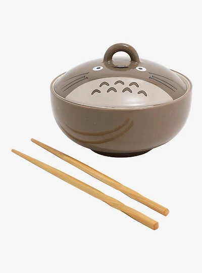 Studio Ghibli My Neighbor Totoro Ramen Bowl with Lid and Chopsticks - BoxLunch Exclusive