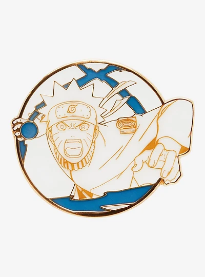 Naruto Shippuden Naruto Circle Frame Enamel Pin - BoxLunch Exclusive