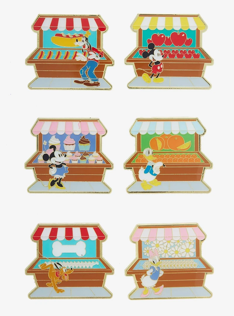 Loungefly Disney Mickey Mouse & Friends Market Booth Blind Box Enamel Pin - BoxLunch Exclusive