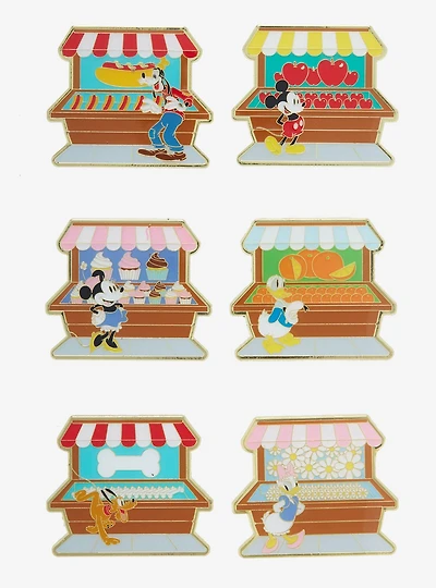 Loungefly Disney Mickey Mouse & Friends Market Booth Blind Box Enamel Pin - BoxLunch Exclusive