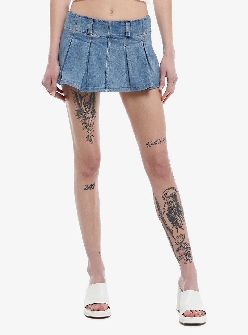 Sweet Society® Blue Denim Mini Skort