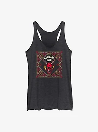 Stranger Things Hellfire Club Pattern Womens Tank Top