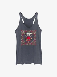 Stranger Things Hellfire Club Pattern Womens Tank Top