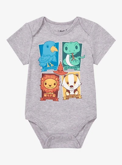 Harry Potter Hogwarts House Mascots Infant One-Piece - BoxLunch Exclusive