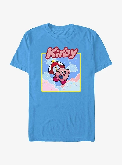 Kirby Umbrella Starry Flight Extra Soft T-Shirt