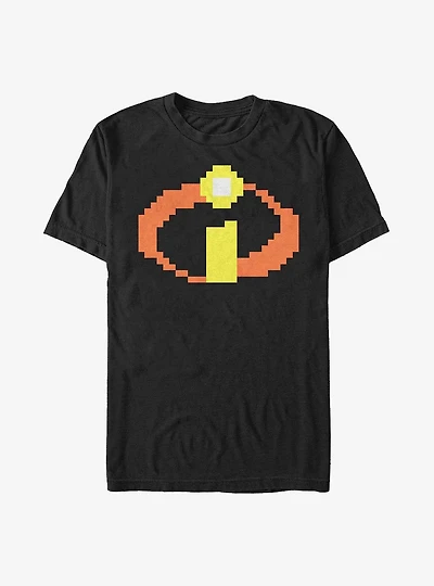 Disney Pixar The Incredibles Pixel Logo T-Shirt