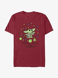 Star Wars The Mandalorian Christmas Lights Dance T-Shirt