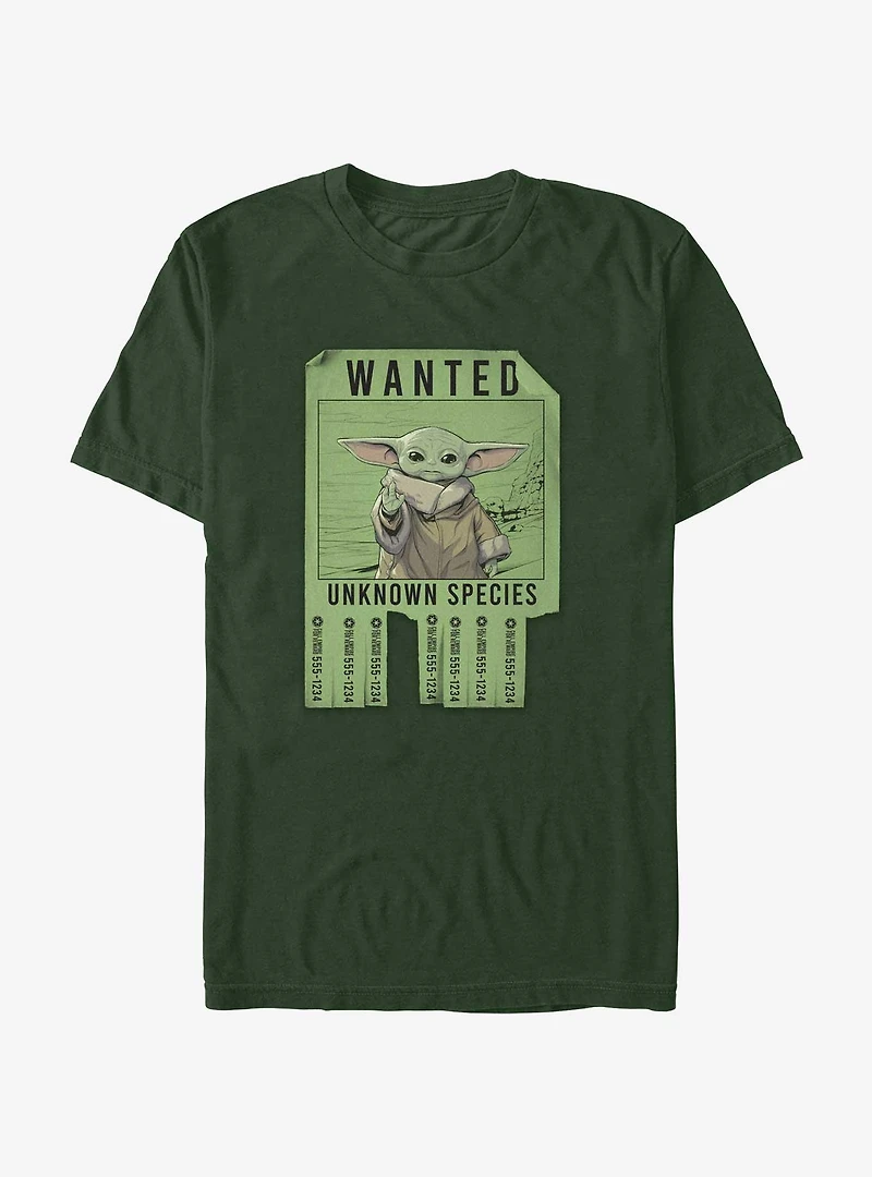 Star Wars The Mandalorian Wanted Unknown Species T-Shirt