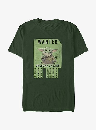 Star Wars The Mandalorian Wanted Unknown Species T-Shirt