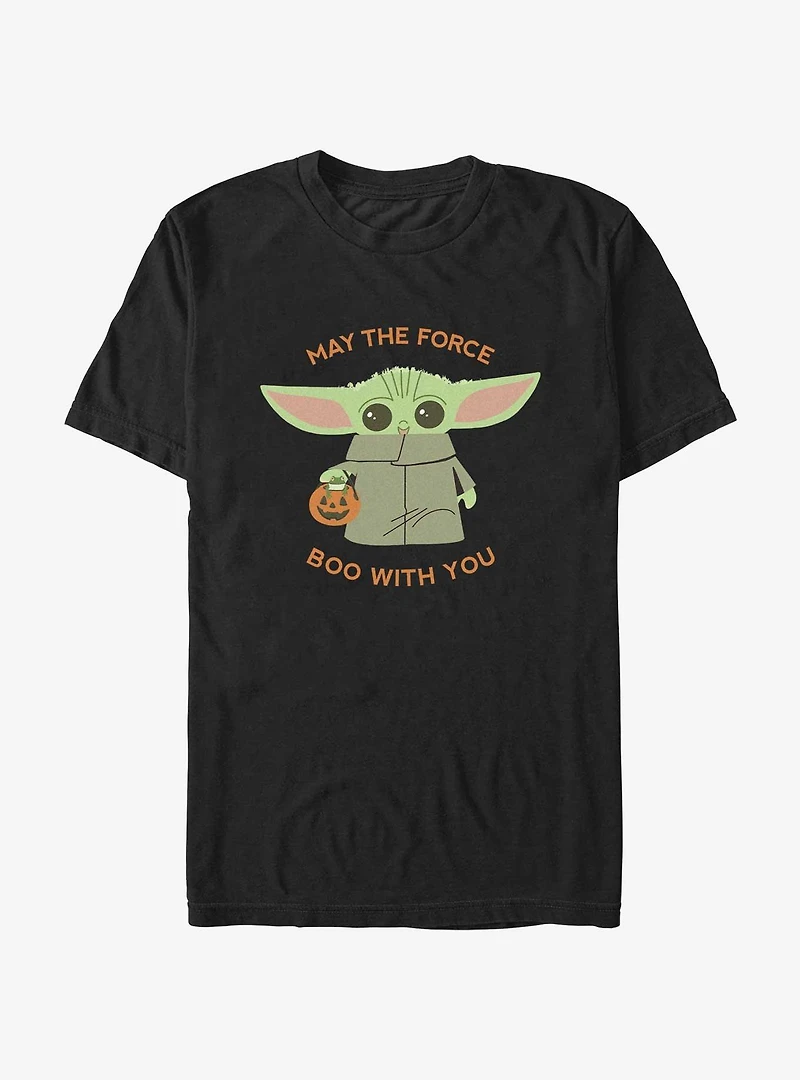 Star Wars The Mandalorian Halloween Force Boo With You T-Shirt