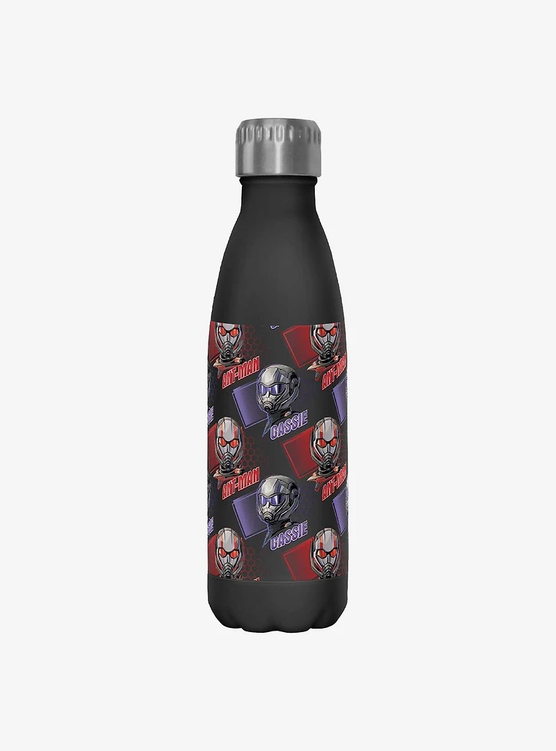 Marvel Ant-Man and the Wasp: Quantumania Ant-Man & Cassie Helmet Pattern Water Bottle