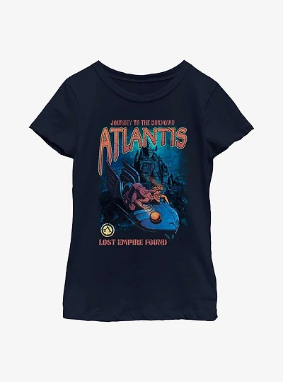 Disney Atlantis: The Lost Empire Milo Found Poster Youth Girls T-Shirt