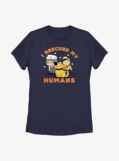 Disney Pixar Up I Rescued My Humans Womens T-Shirt