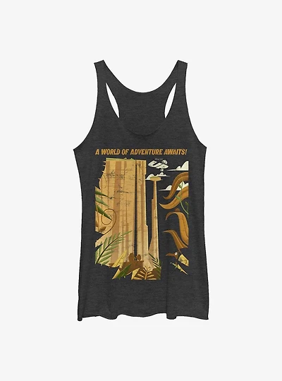 Disney Pixar Up Adventure Awaits Poster Womens Tank Top