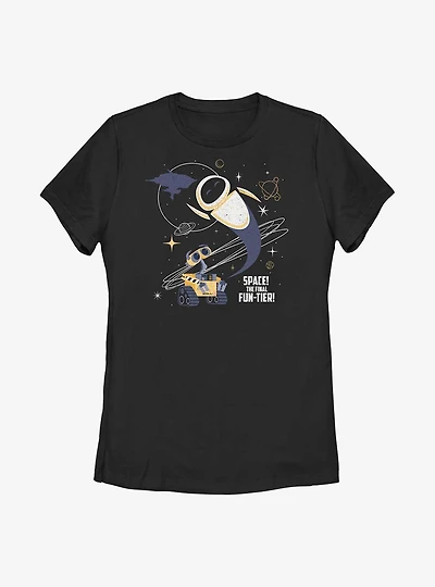 Disney Pixar Wall-E Retro Space Fun-tier Womens T-Shirt