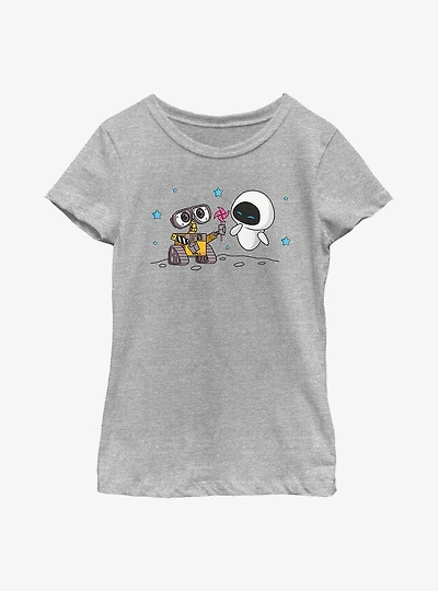 Disney Pixar Wall-E Chibi and Eve Youth Girls T-Shirt