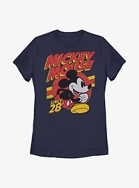 Disney Mickey Mouse Retro Womens T-Shirt