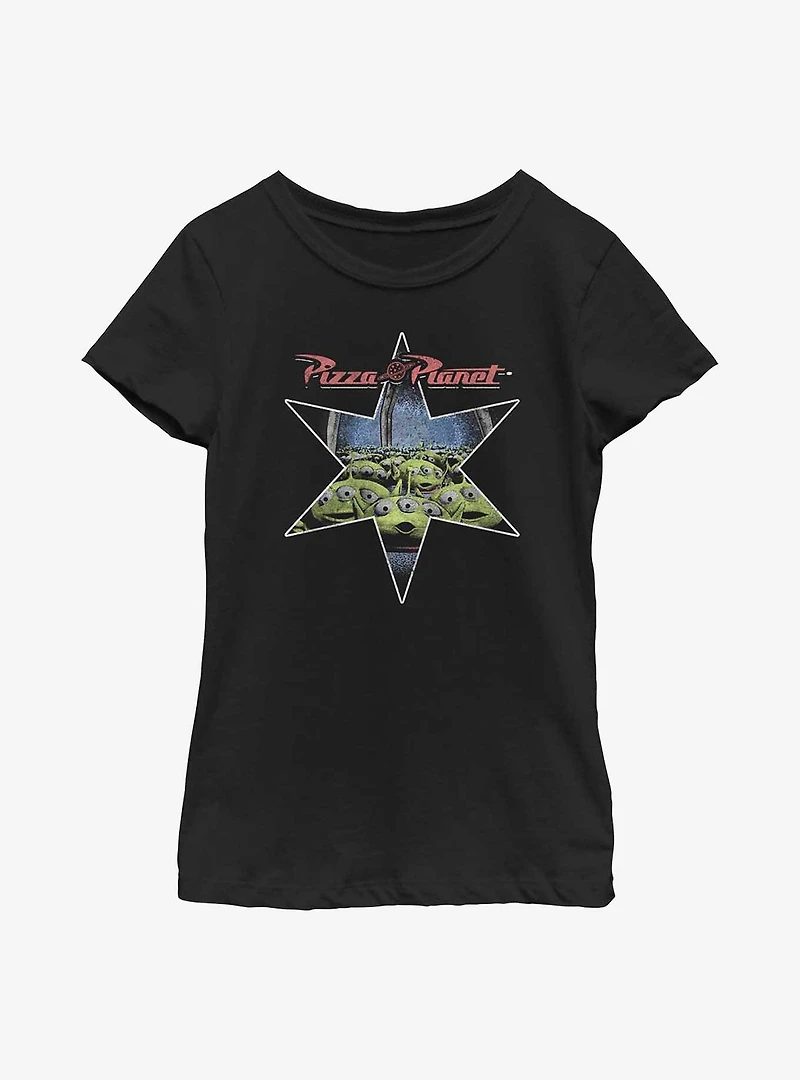 Disney Pixar Toy Story Pizza Planet Alien Star Youth Girls T-Shirt