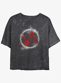 Marvel Ant-Man and the Wasp: Quantumania Pym Technologies Icon Mineral Wash Girls Crop T-Shirt