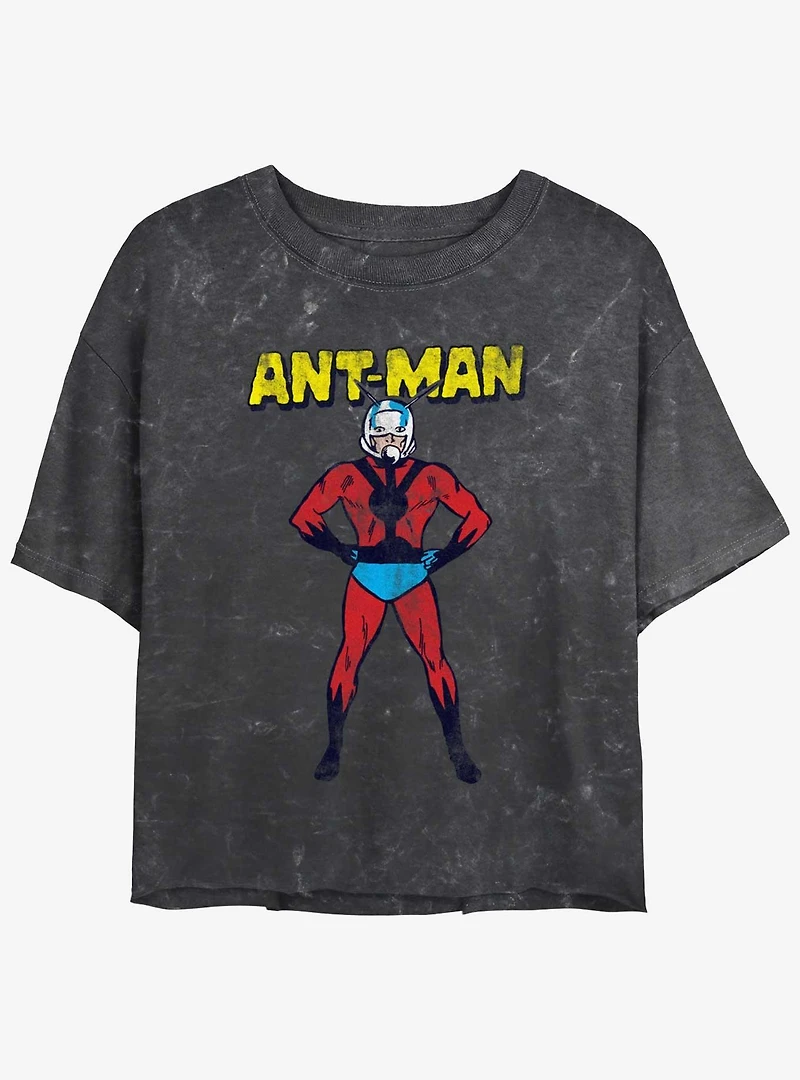 Marvel Ant-Man Big Ant Mineral Wash Girls Crop T-Shirt